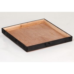 CORBEILLE BOIS NATUREL NOIR