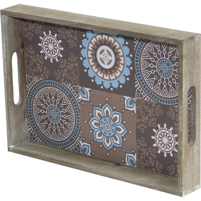 PLATEAU BOIS DECO CARREAU DE CIMENT Plateau bois deco carreau de ciment
