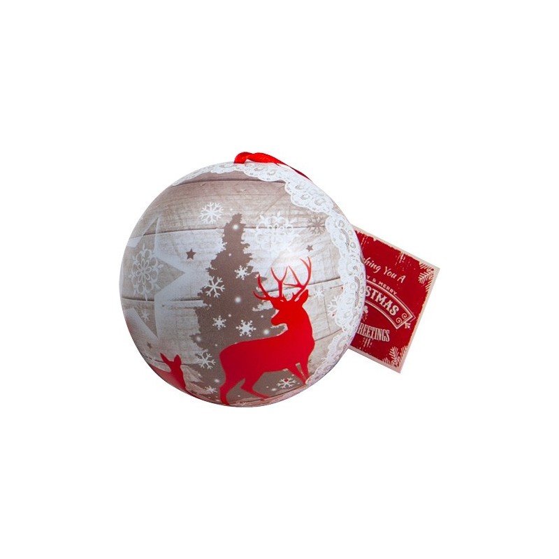 9098.jpg BOULE DE NOEL EN METAL DECO CERF ROUGE