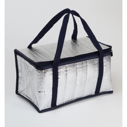 Sac isotherme couleur alu et contour marine