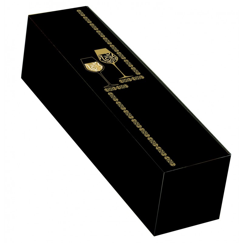 2615.jpg Coffret carton noir et or pour 1 bouteille