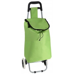 Sac chariot vert a roulettes