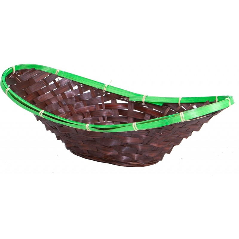 105V.jpg Corbeille tropicale marron et vert