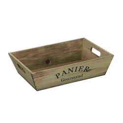 Corbeille en bois 'PANIER Gourmand'