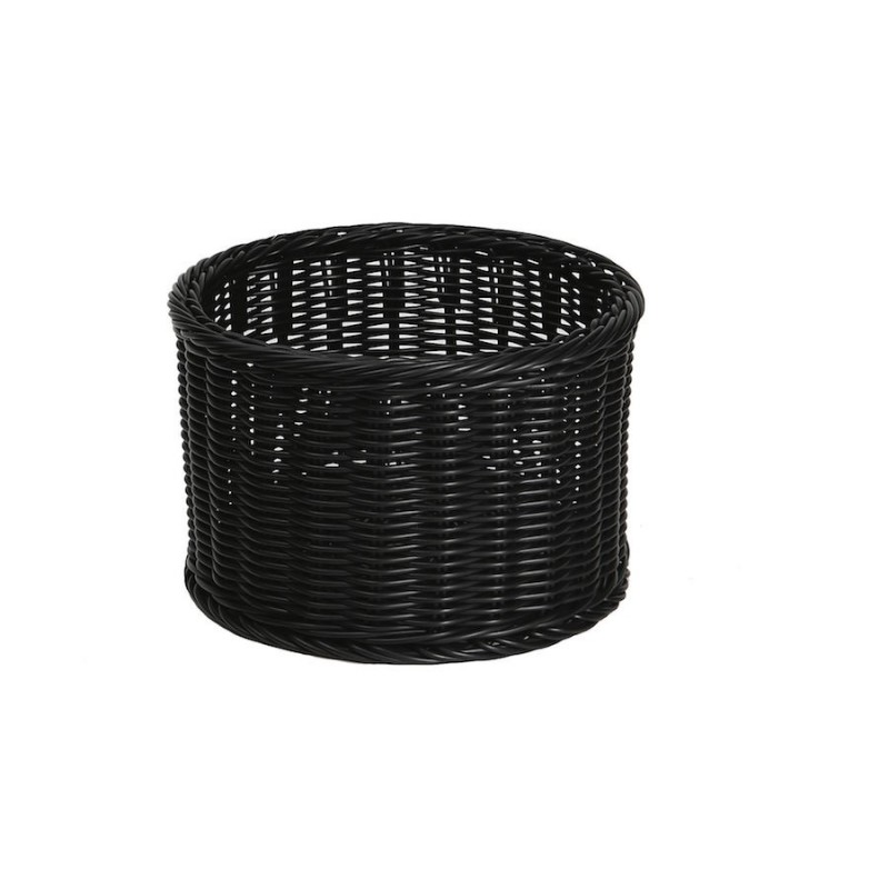 6139.jpg CORBEILLE RONDE PLASTIQUE EPAIS NOIR