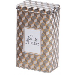 Boite a cafe en metal 'Ma boite a plaisir'