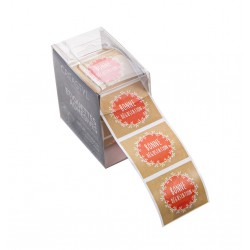 Rouleau de 500 etiquettes Bonne degustation