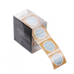 Rouleau de 500 etiquettes Plaisir d'offrir