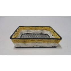 CORB RECT CORDE JAUNE/BL