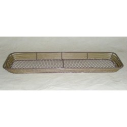CORBEILLE METAL TAUPE/PLASTIQUE GRIS