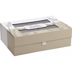 Coffret carton avec fenetre 'Maison de campagne'