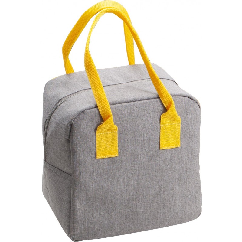 Sac isotherme 300D gris et jaune 6L