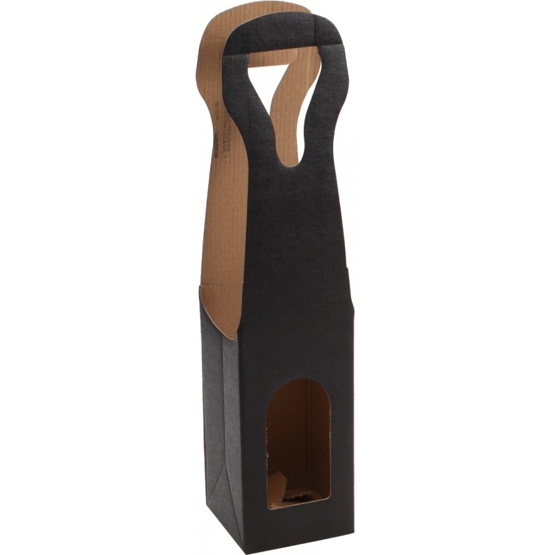 2117.jpg ETUI CARTON 1 BOUTEILLE COLORIS NOIR - Mini commande 100p