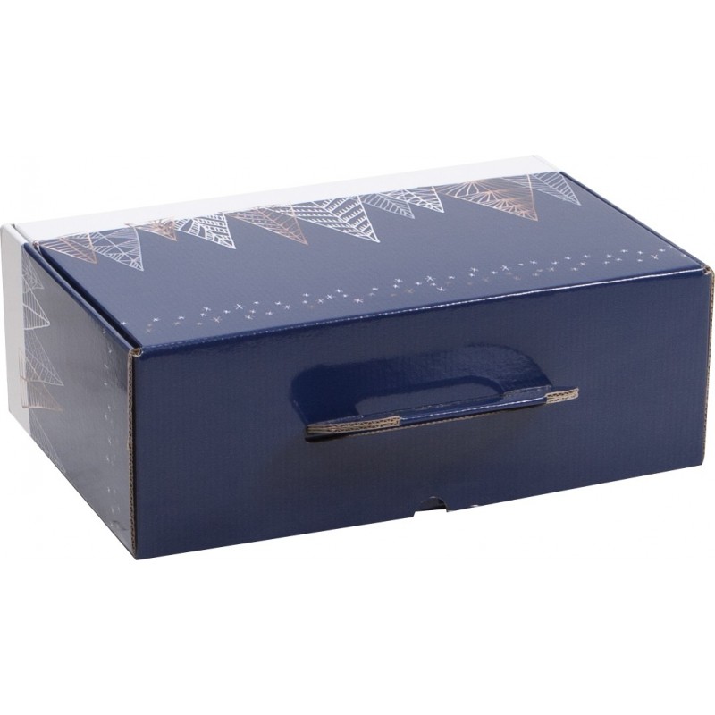 2621.jpg VALISETTE CARTON SAPINS BLEUS - Mini commande 50p
