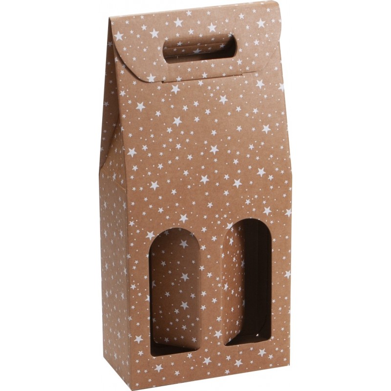 2128.jpg ETUI CARTON 2 BOUTEILLES COLORIS ETOILES - MINI COMMANDE 30P