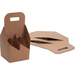 Porte bouteille en carton pour 4 bouteilles O6.5