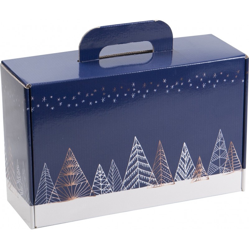 2601.jpg VALISETTE CARTON SAPINS BLEUS - Mini commande 50p