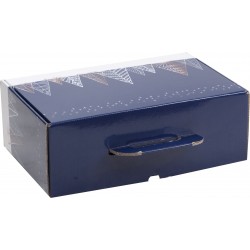 Valisette carton FSC sapins bleus