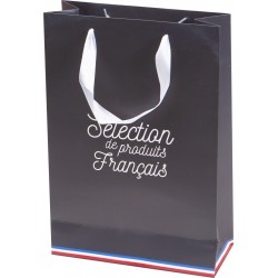 Sac carton FSC 'Selection de produits francais' 3 bouteilles