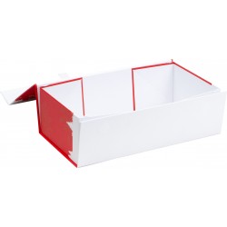 Coffret carton FSC rouge motif Noel