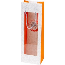 Sac carton FSC Authentique biere de caractere 1 bouteille