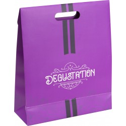 Sac carton FSC violet Degustation