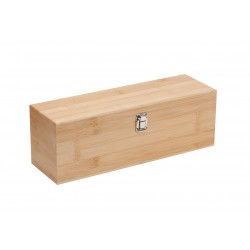 Coffret en bambou pour 1 bouteille avec 2 accessoires