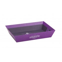 Corbeille en carton FSC violet Degustation