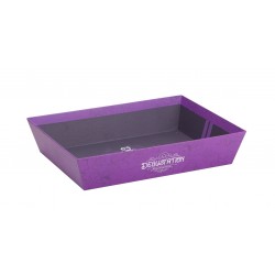Corbeille en carton FSC violet Degustation