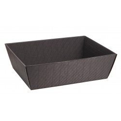 Corbeille en carton FSC coloris noir