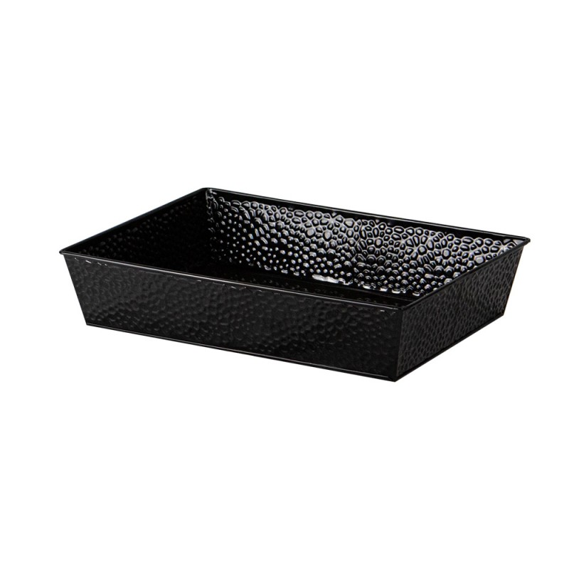 Corbeille courrier Fusion noire 25.4x35x6.1cm - RETIF