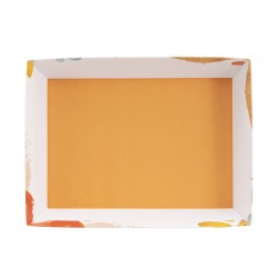 Corbeille rectangulaire carton Color 27x20x5