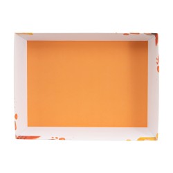 Corbeille rectangulaire carton Color 36x27x7