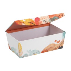 Boite carton avec couvercle aimante Color 28x17x10