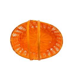 Panier bambou ovale orange