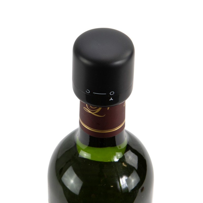 Bouchon de bouteille de vin,2/4/6 X,barre,pression à la main,bouchon d'arrêt  de scellage,bouchons en liège pour l'eau minérale - Type 2pcs Black