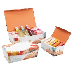 Set 3 boites carton motif Color