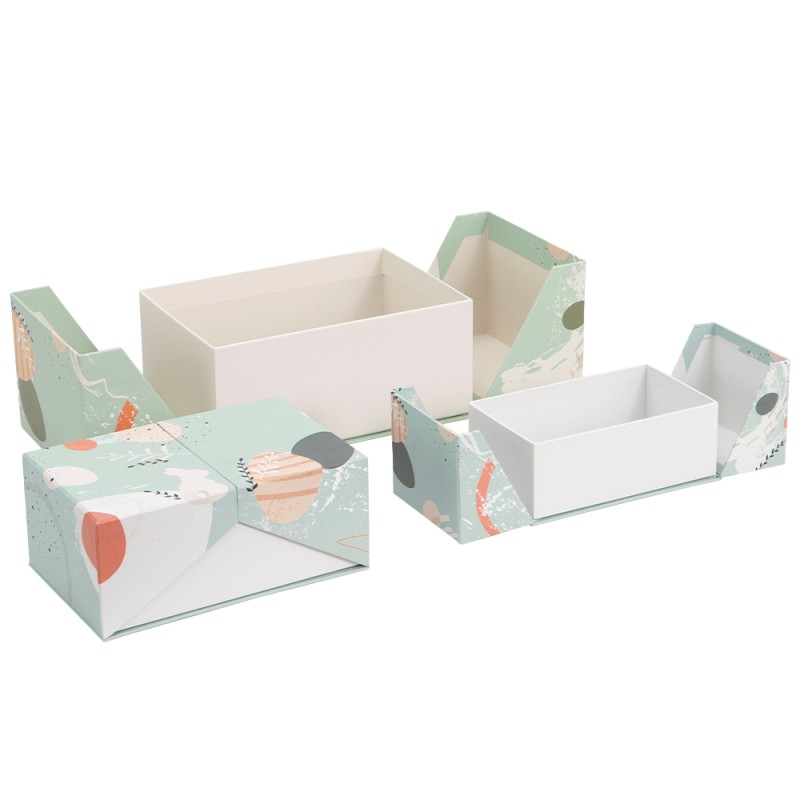 Set 3 boites double ouverture carton Spring