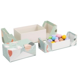 Set 3 boites double ouverture carton Spring