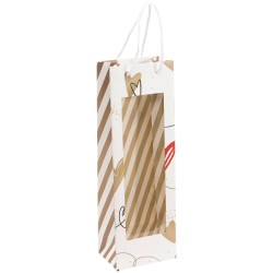 Porte-bouteille carton Inconditionnelle 12x8,5x36