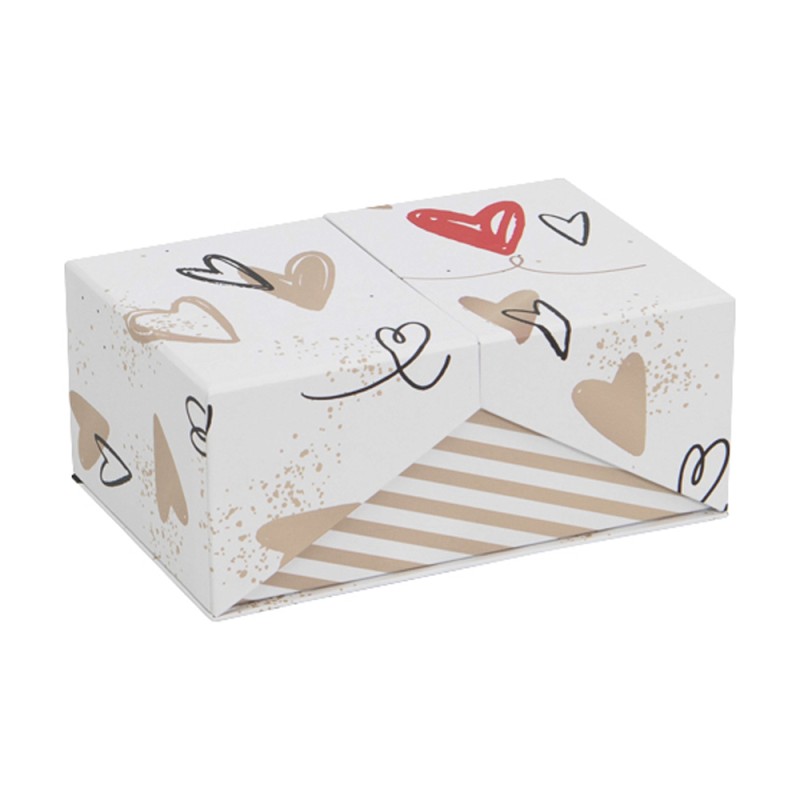 Coffret rectangulaire carton Inconditionnelle 19x12,5x8cm