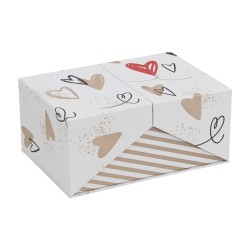 Coffret rectangulaire carton Inconditionnelle 22,5x15,7x10