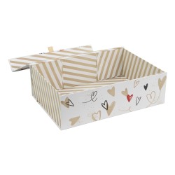 Coffret rectangulaire carton Inconditionnelle 35x25x11