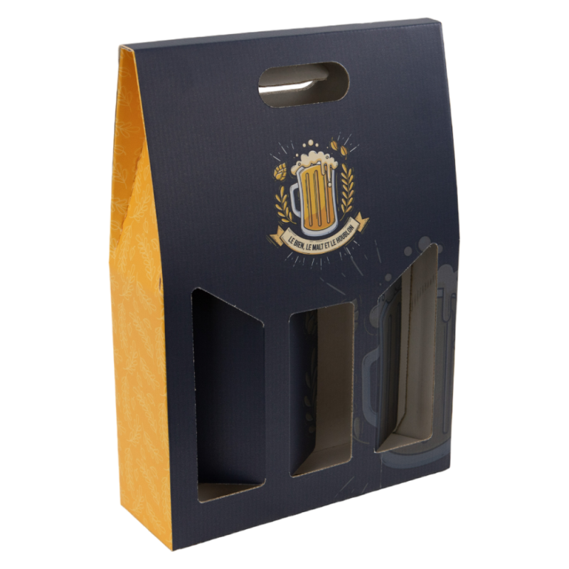 Etui en carton FSC pour 3 Bouteilles VIN DEGUSTATION