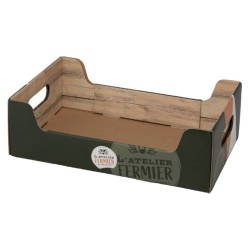 Cagette en carton vert Terroir