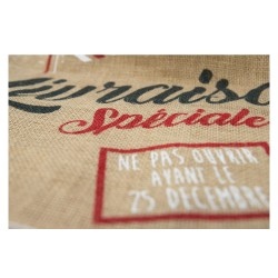 Sac hotte en jute 'Livraison speciale'