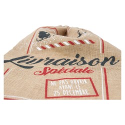 Sac hotte en jute 'Livraison speciale'