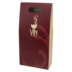 Etui en carton FSC pour 2 Bouteilles VIN DEGUSTATION