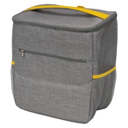 Sac a dos isotherme 300D gris et jaune 25L