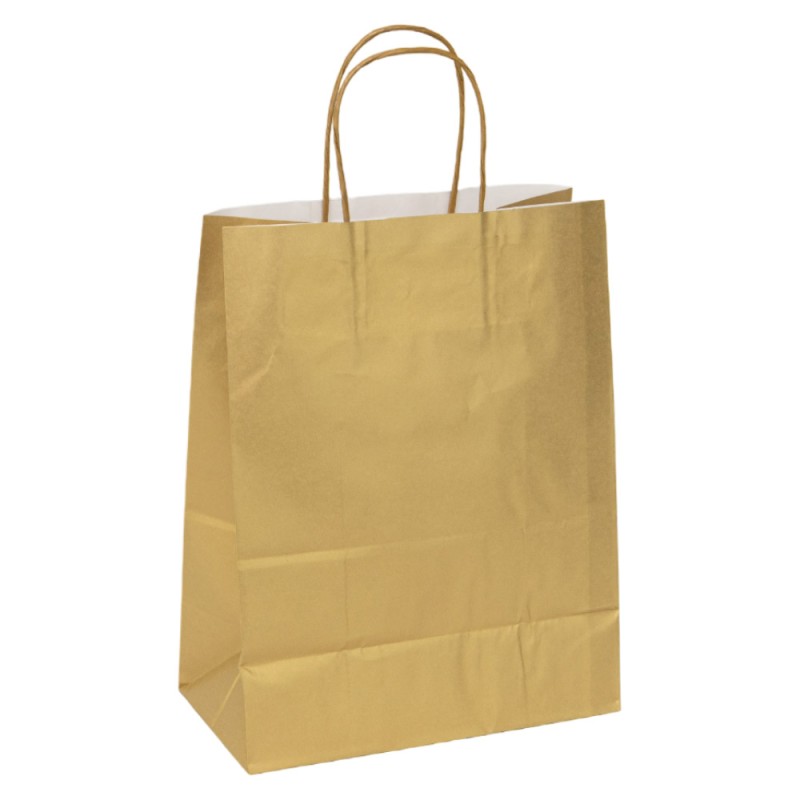 Sac papier kraft or 23x12x30